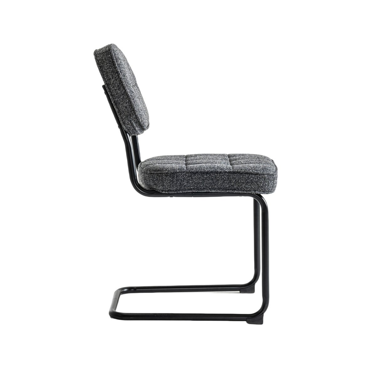 Dining room chairs set of 4 - Flexa Anthracite fabric