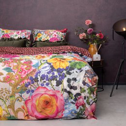 Melli Mello Floral Attraction Dekbedovertrek | Tropische Bloemen | Katoensatijn