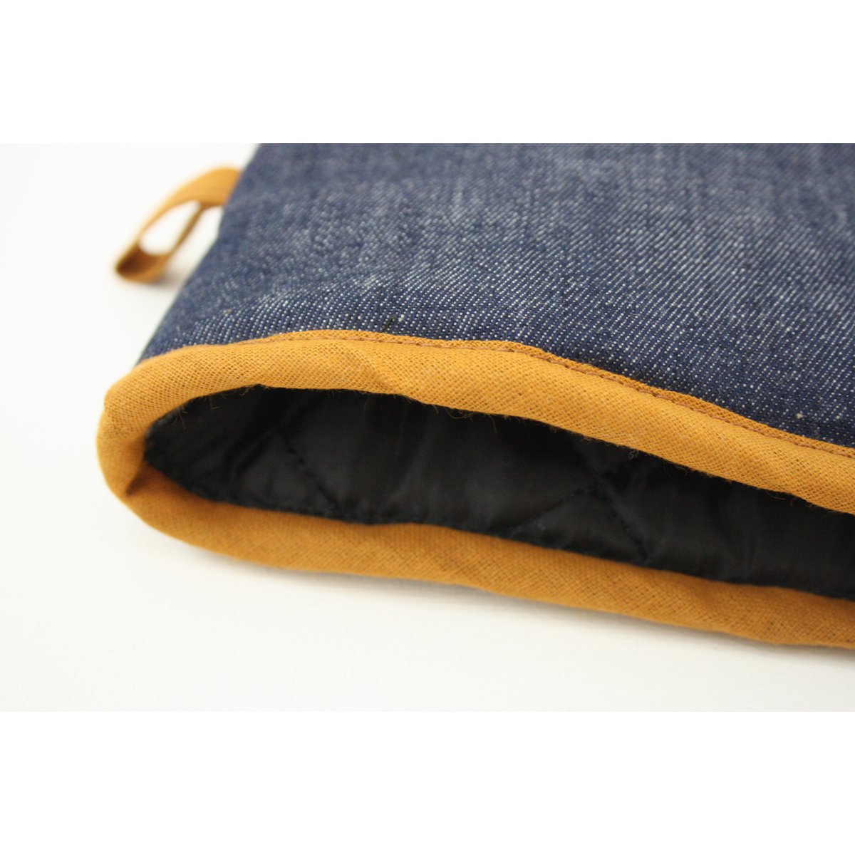 Denim oven gloves