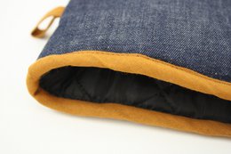 Guanti da forno in denim