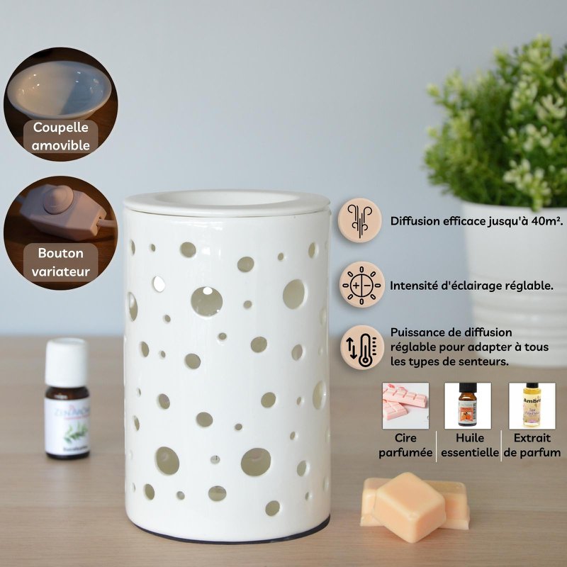 Difusor de Calor Suave - Calorya n°2 - Cerámica - Lámpara de Ambiente - Decorativa y Moderna - Idea de Regalo