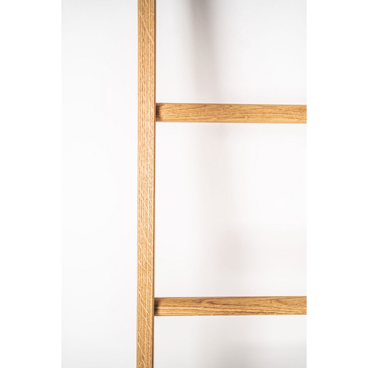 Kledingladder, handdoekladder van massief eikenhout