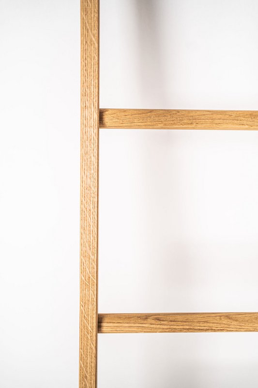Escalera para ropa, escalera para toallas de roble macizo