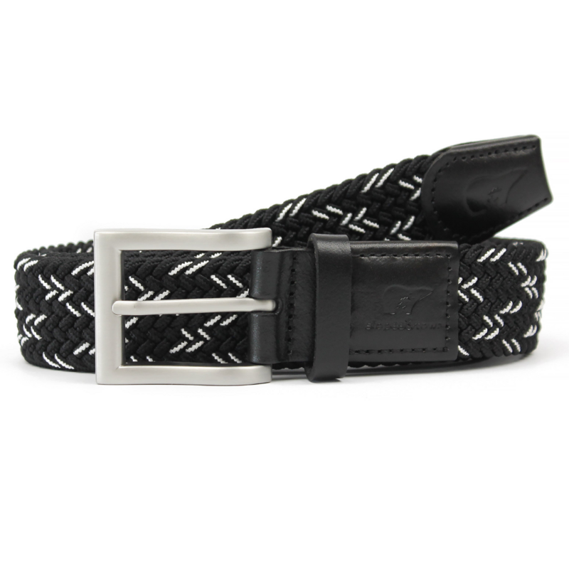 Gift Box riem Kenny en zwart-witte strepen sokken