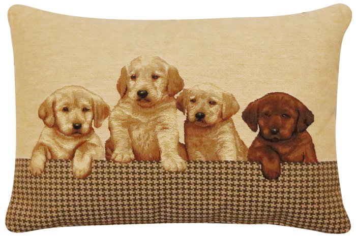 Puppy Labrador cushion cover beige