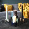 Rocket (kaarsen) standaard - 80x40mm - kobalt blauw