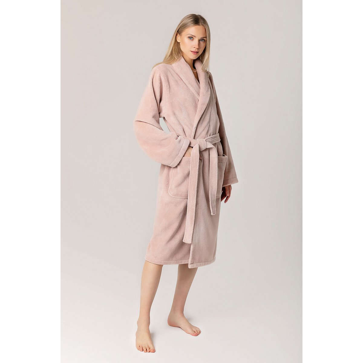 Teddy Bathrobe Misty Pink