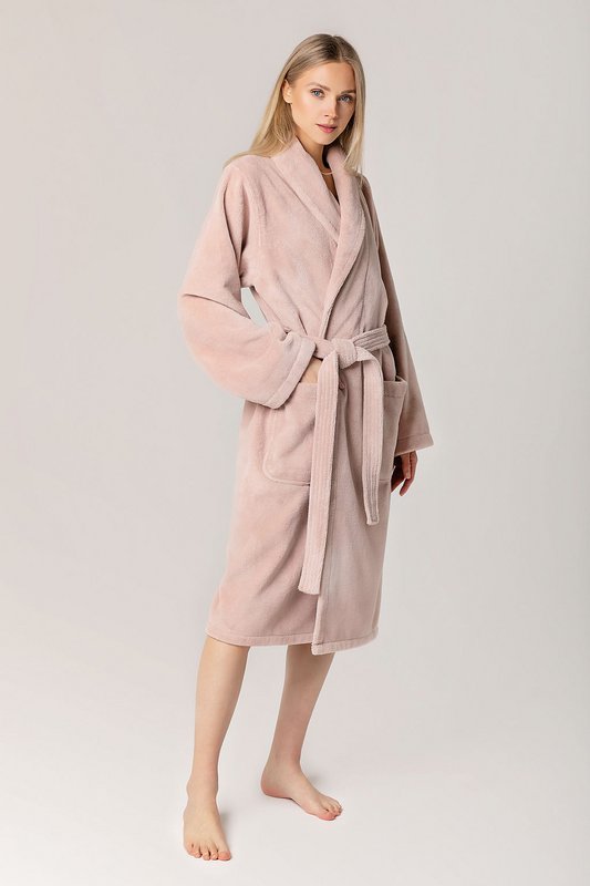 Teddy Bathrobe Misty Pink