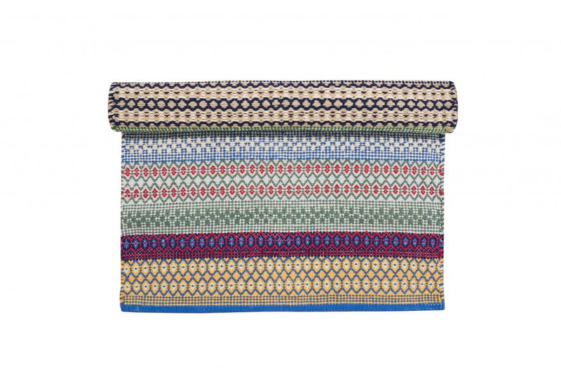 Regenboog vloerkleed 100% katoen 60x90 cm