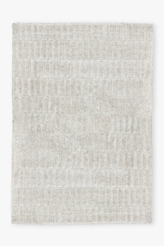Exclusief hoogpolig wollen vloerkleed Stella 200x290 cm ecru