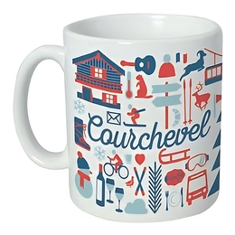 Taza de cerámica - Iconos de Courchevel