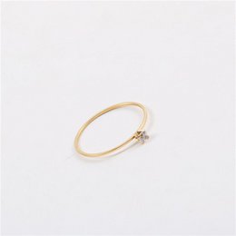 Ana - Solitaire Ring Wedding Band