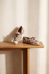 KAI COW PRINT – Leren bootschoenen met haar erop