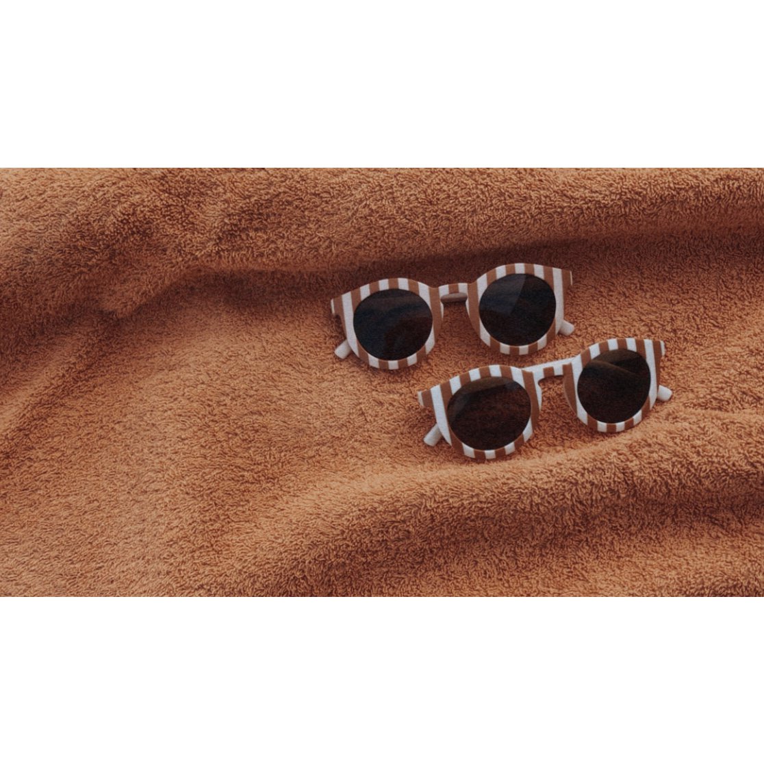 Kinderzonnebril Streep | Kids Sunglasses | White-Orange | Pink-Orange