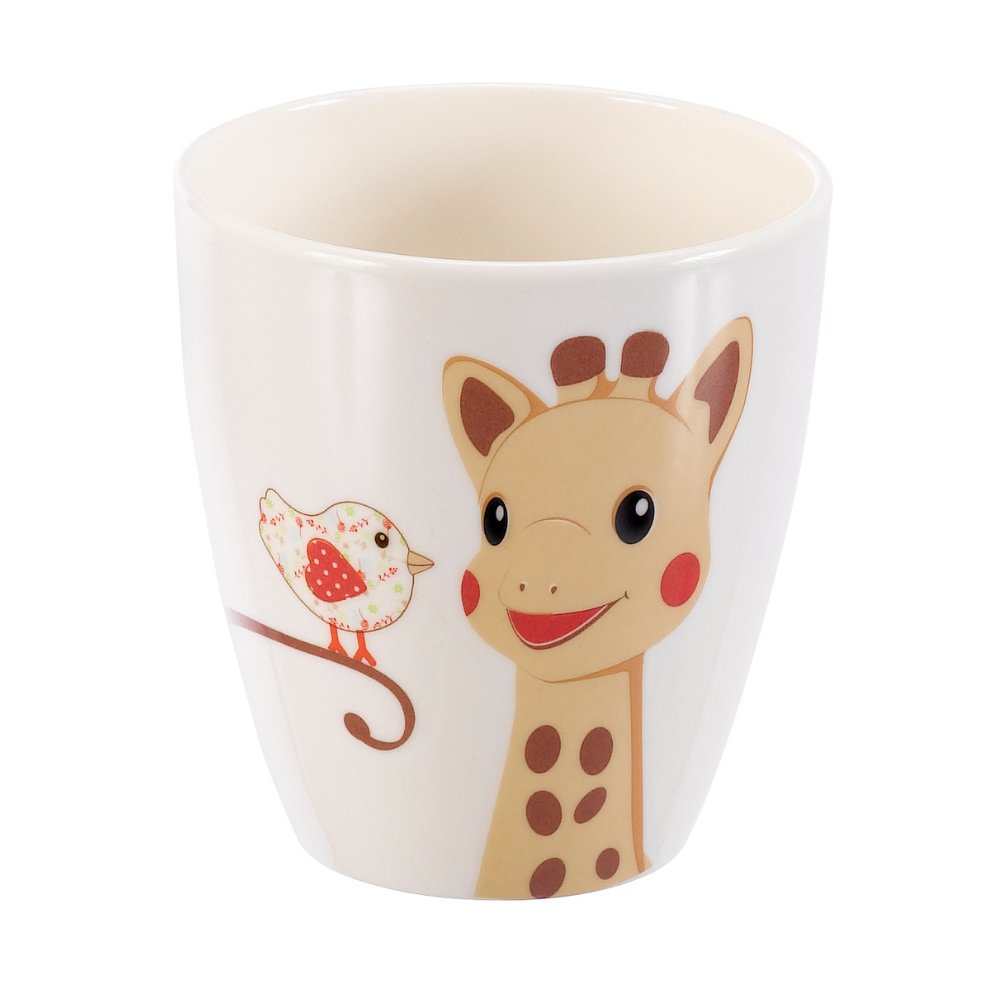 Sophie the giraffe meal set red