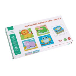 Lelin® Animal Puzzle 4-i-1 puslespil