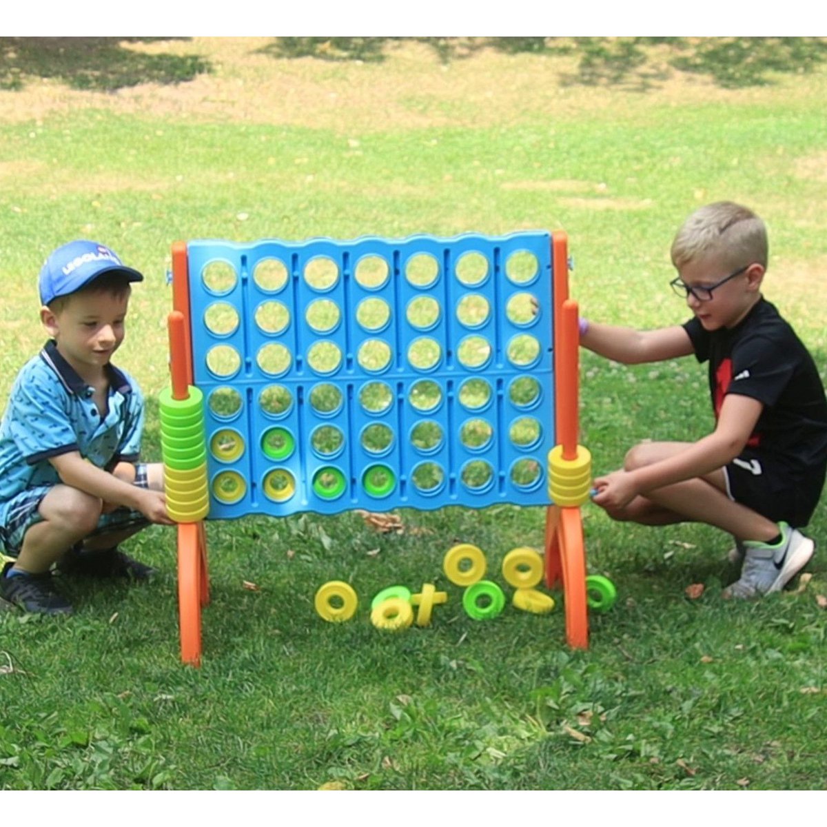 Jeu d'extérieur XL 4 en ligne, environ 73 x 49 x 72,5 cm