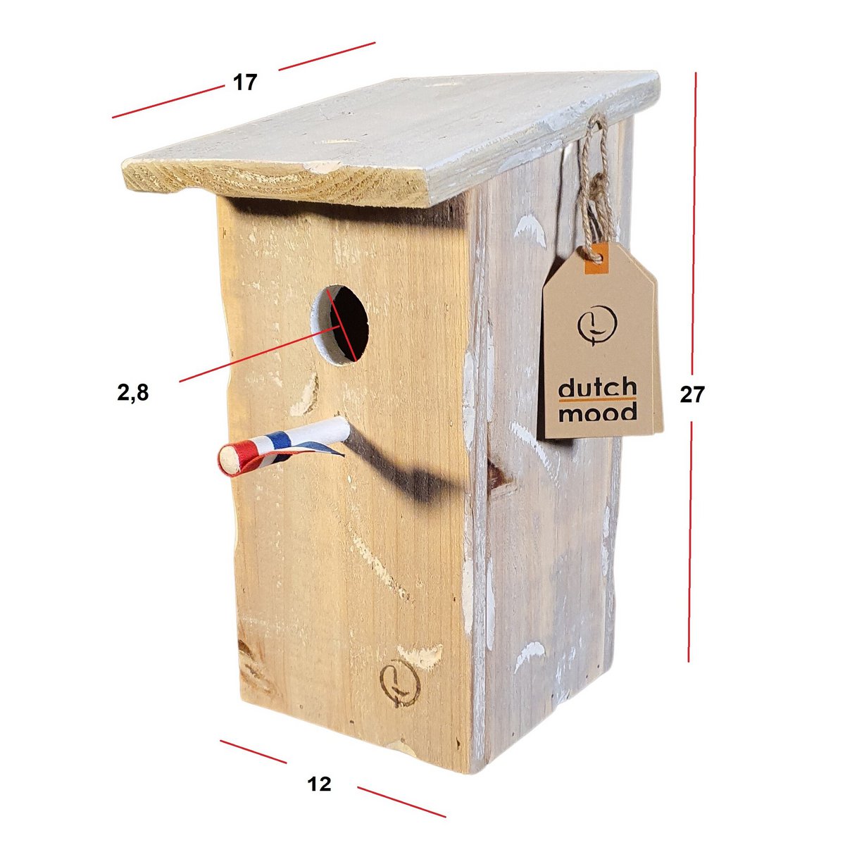 birdhouse old dutch StB skew roof