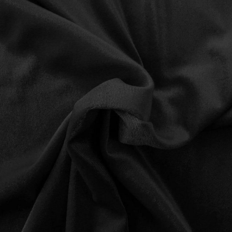 Legging en velours évasé noir
