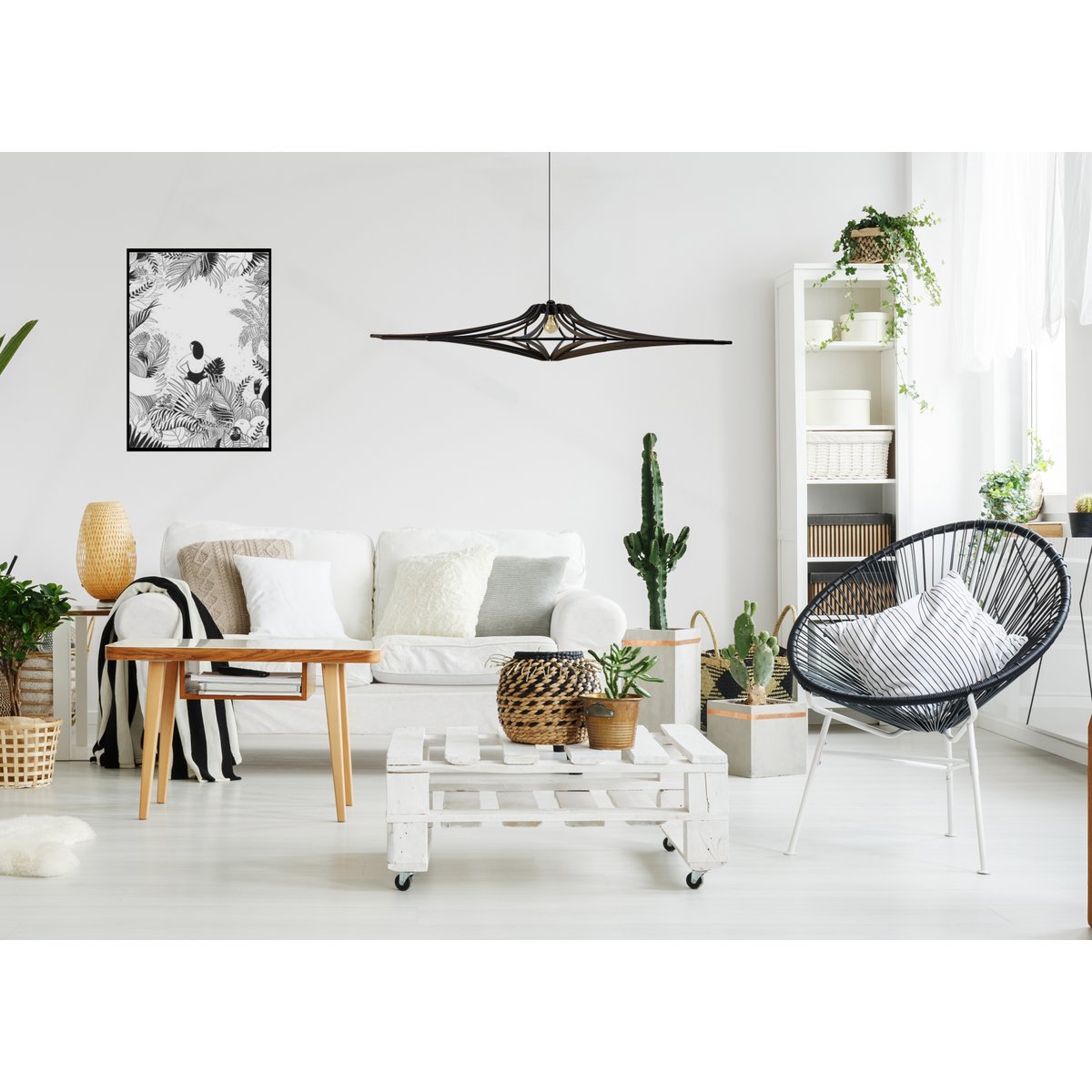 Projekt zawieszenia bois noir śr. 90 cm ŚPIEWAJĄCY CZARNY