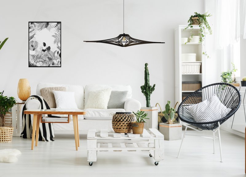 Aufhängung Design bois noir D90cm SINGING BLACK