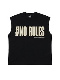T-Shirt Nera 220gr Oversize Cotone Made in Italy No Rules