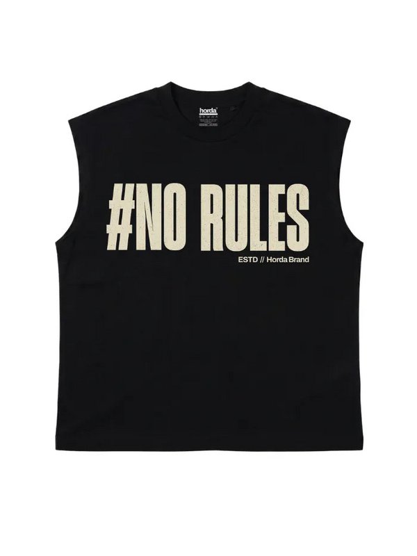 T-Shirt Nera 220gr Oversize Cotone Made in Italy No Rules