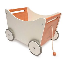 Kinderfeets 2 en 1 Houten Toy Box Wit