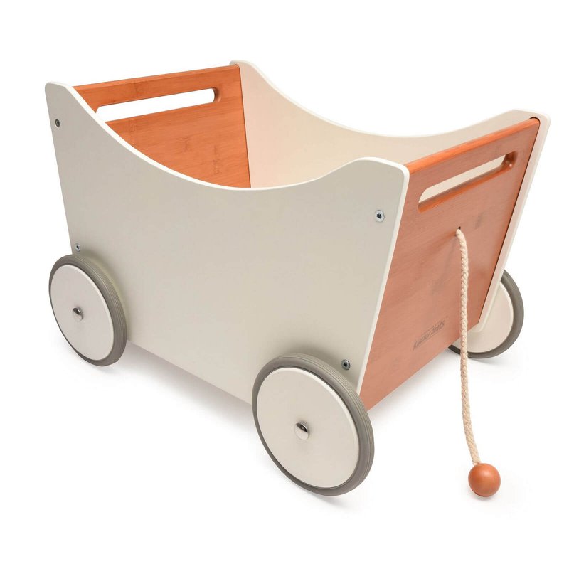 Kinderfeets 2 en 1 Houten Toy Box Wit