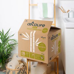 Toilettenpapier Box BAMBUS (2er Set)