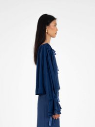Kleine blaue Bluse