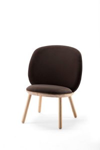 Naïve Low Chair, brown, velour