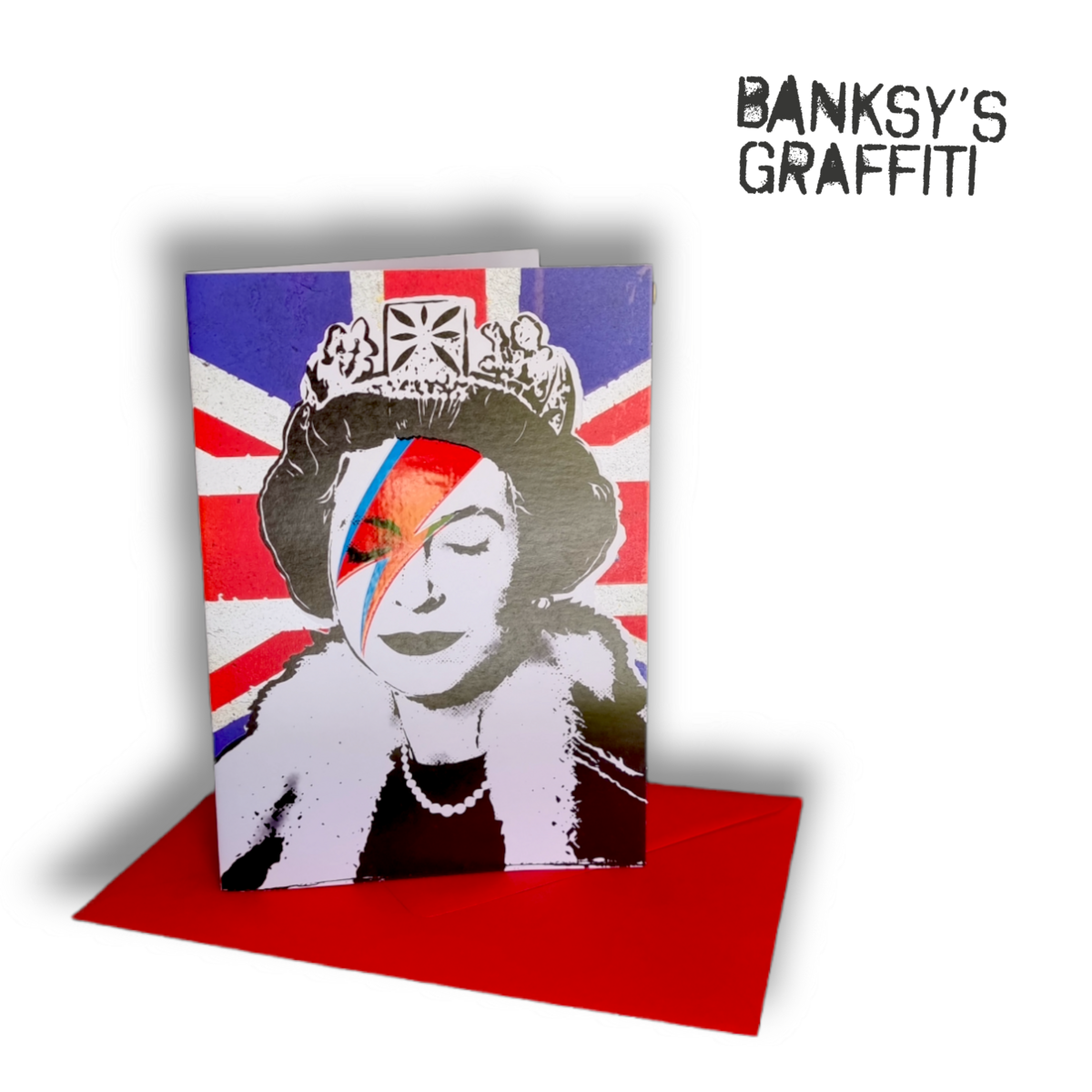 Tarjeta de felicitación de Banksy - Reina del polvo de estrellas