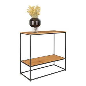Vita Console Table - oak look, black, 80x36x80cm