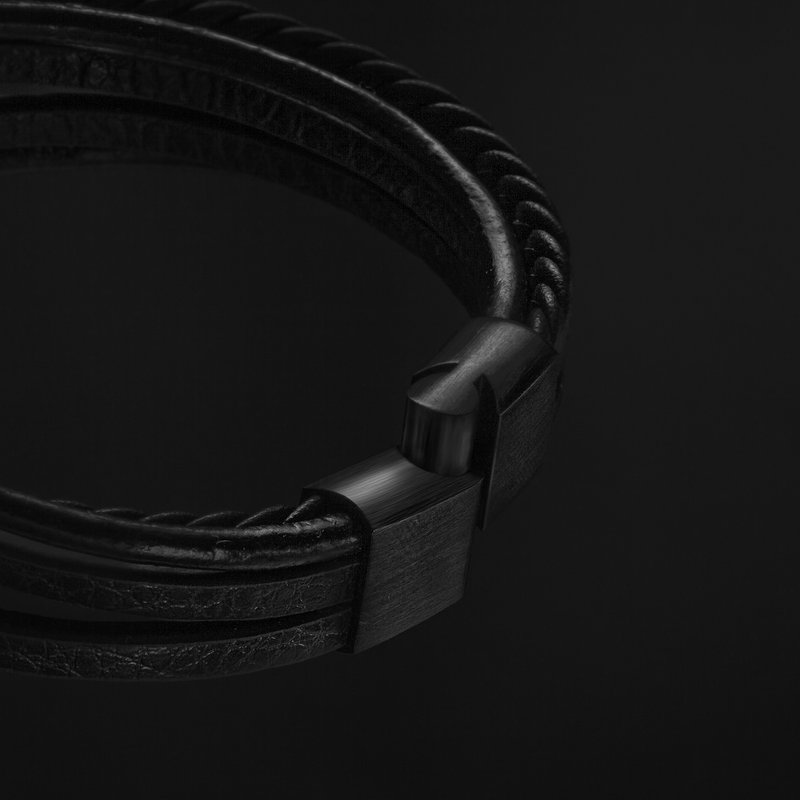 Leather bracelet "Braid"