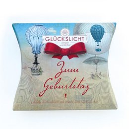 Lykkelys / I gaveæske med udskåret sløjfe 🎀 / Vintage / Til fødselsdag