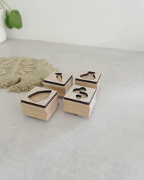 Træstempelsæt · Sinterklaas (8 mønstre, dobbeltsidet)