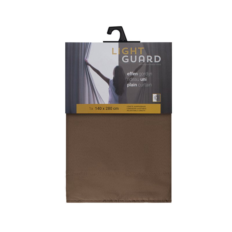Light Guard ready -made curtain - Lightly transmitting - Length adjustable - with rings - 140x280cm