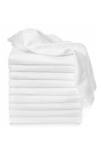 TETRA-Windeln aus 100 % Baumwolle, WEISS – Set mit 10 Stück.