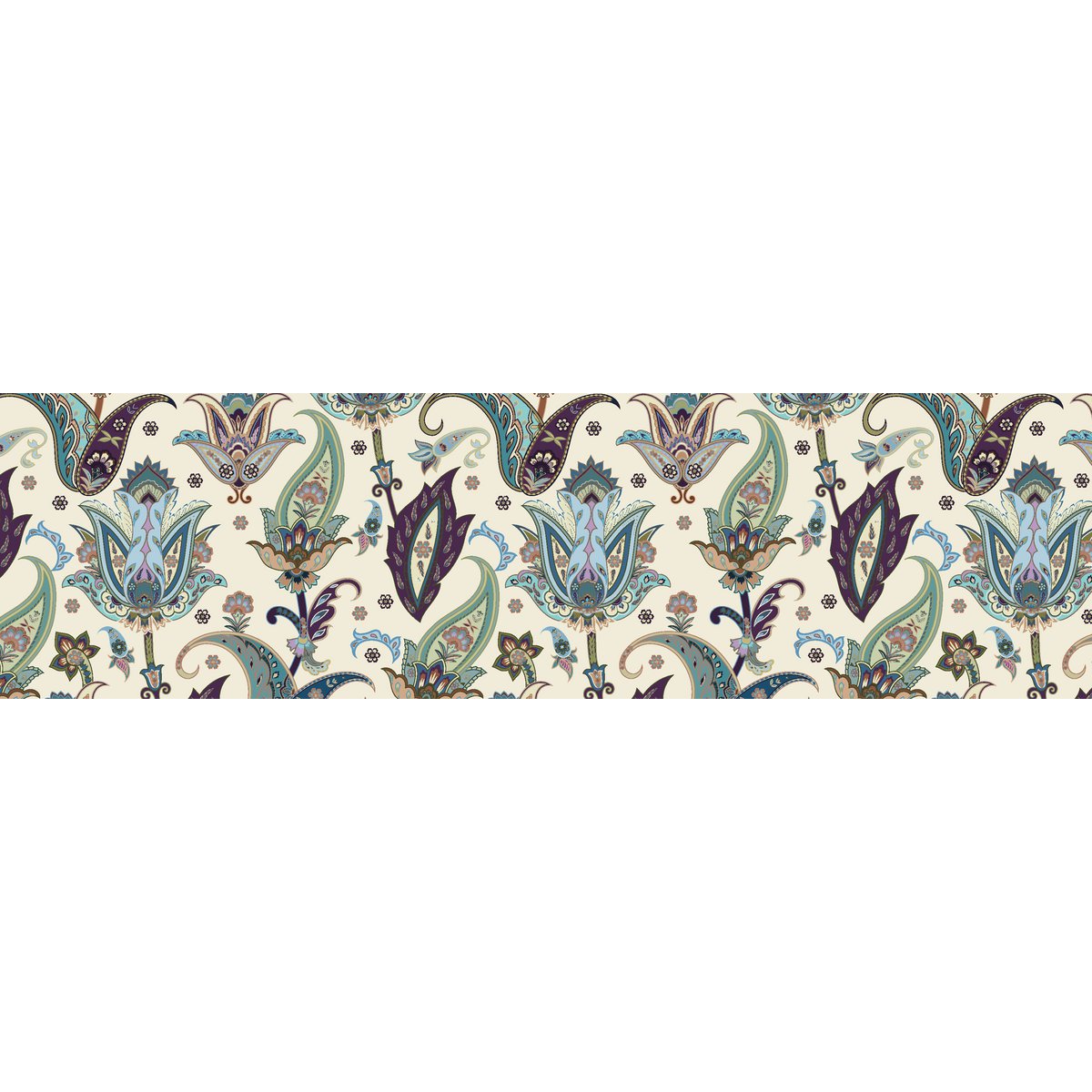Bordo autoadesivo "Fantasy Flowers" multicolore