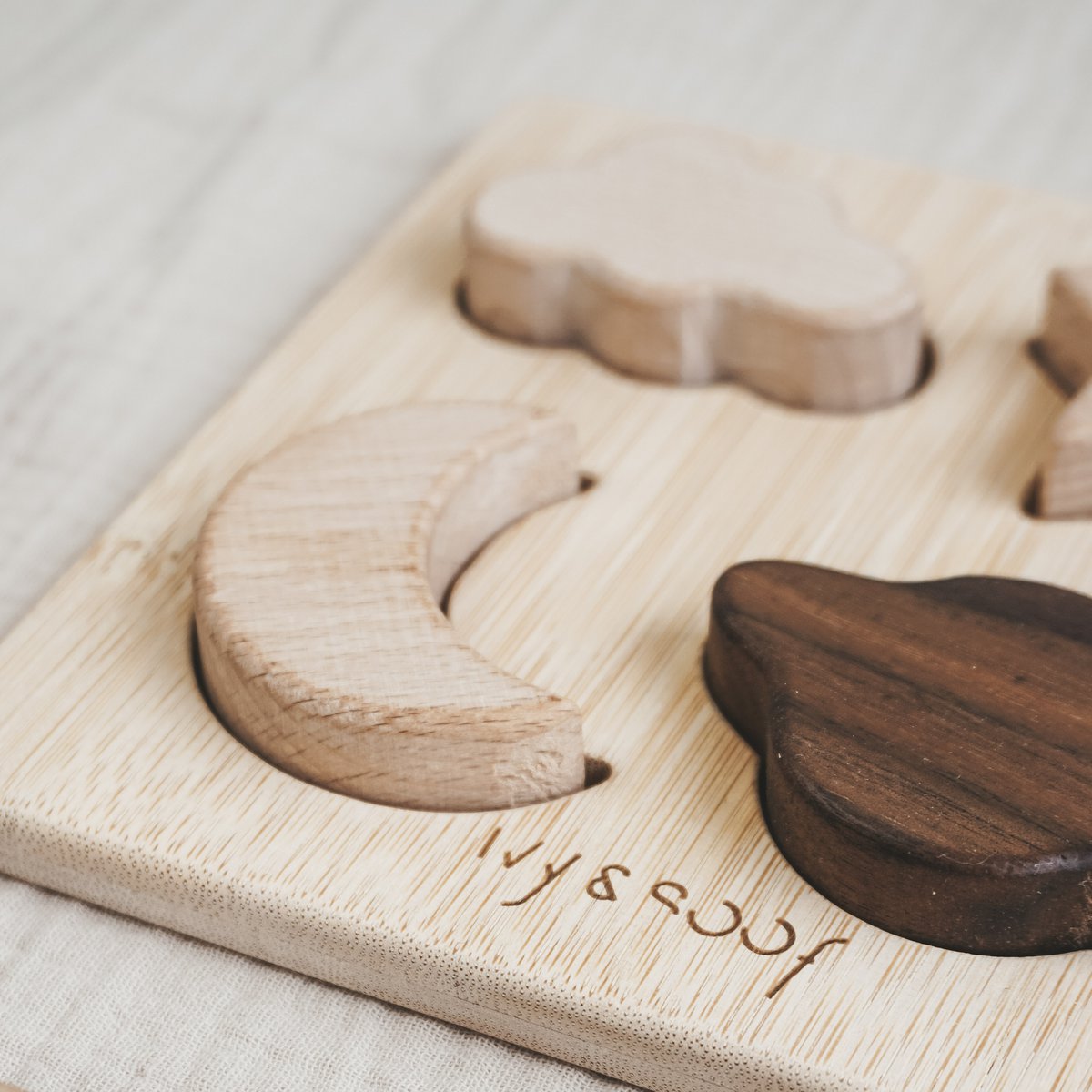 Baby-Puzzle aus Holz | Nachhaltiges Baby-Puzzle | Spielzeug aus Holz
