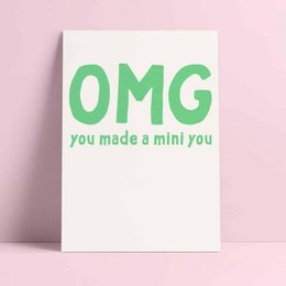 Riso print Omg du har lavet en mini you groen
