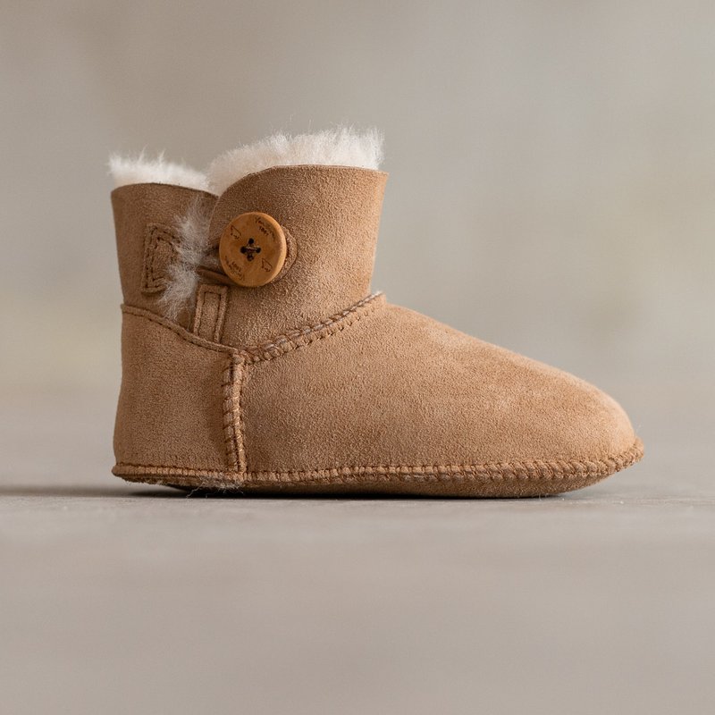 Zapatilla Davin para niños | Ante de piel de oveja | 3 estilos | 25-30