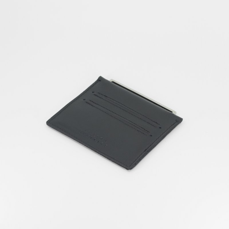 FRAME kortholder - sort rhodium