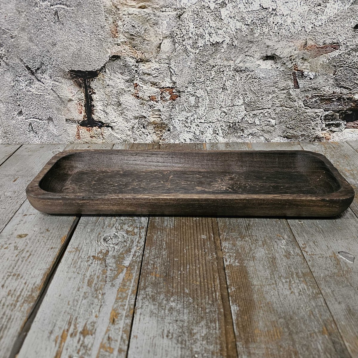 Wood plate 46x16cm (19546)