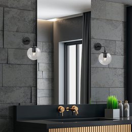 Szklana lampa ścienna Viran 10900