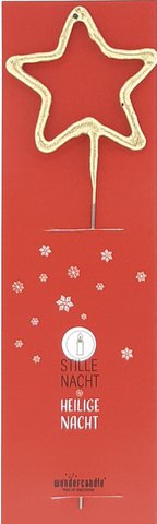 Stern gold Stille Nacht Santa Clause Edition Wondercandle® classic