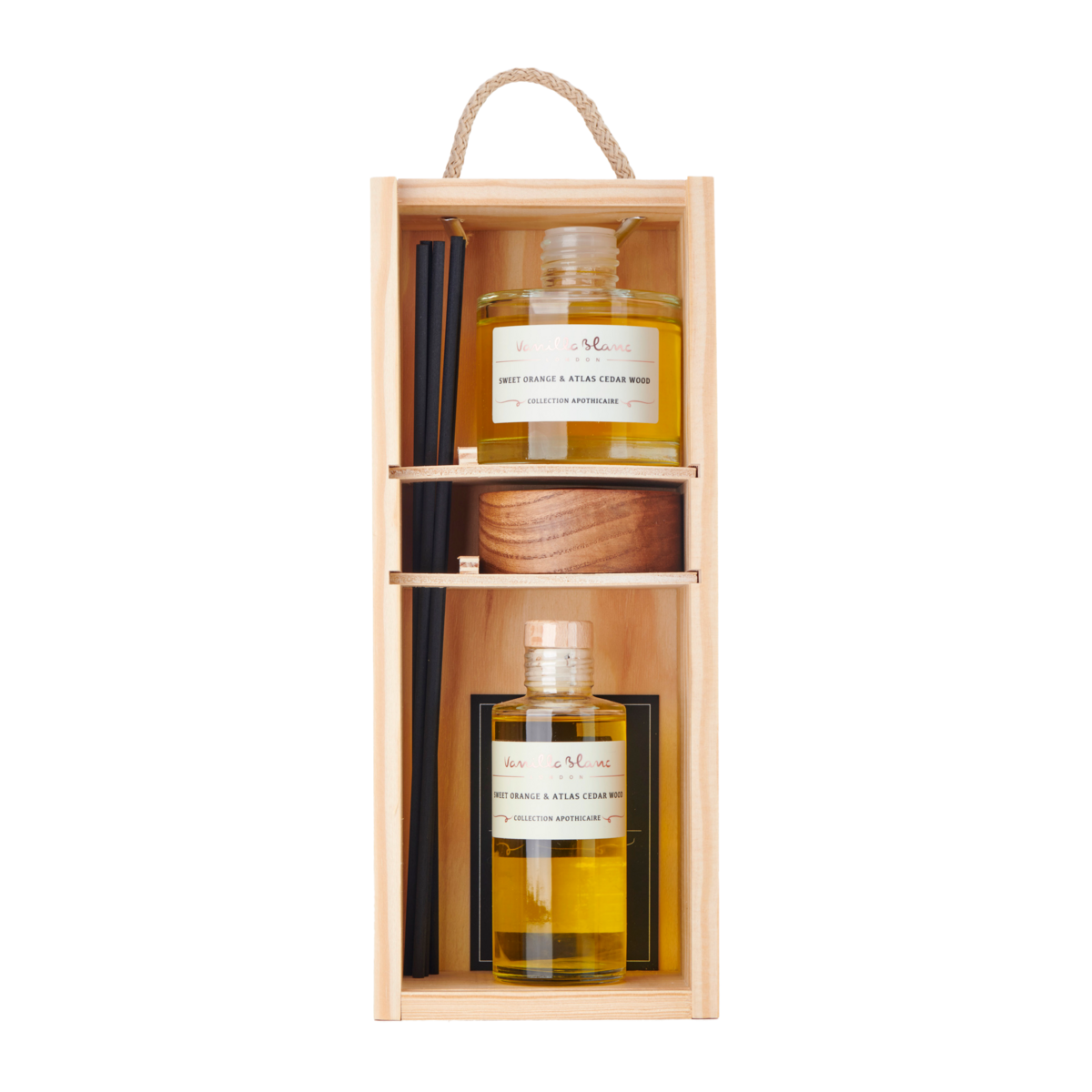 Diffuser & Refill Gavesæt - Sød Orange & Atlas Cedertræ