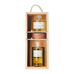 Diffuser & Refill Gavesæt - Sød Orange & Atlas Cedertræ
