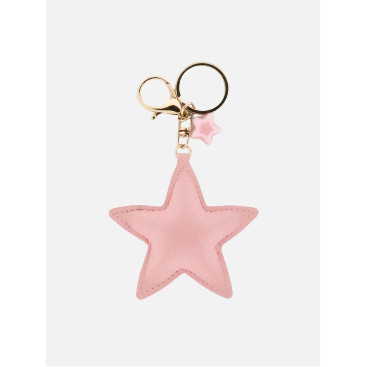 Pink stellar bag charm